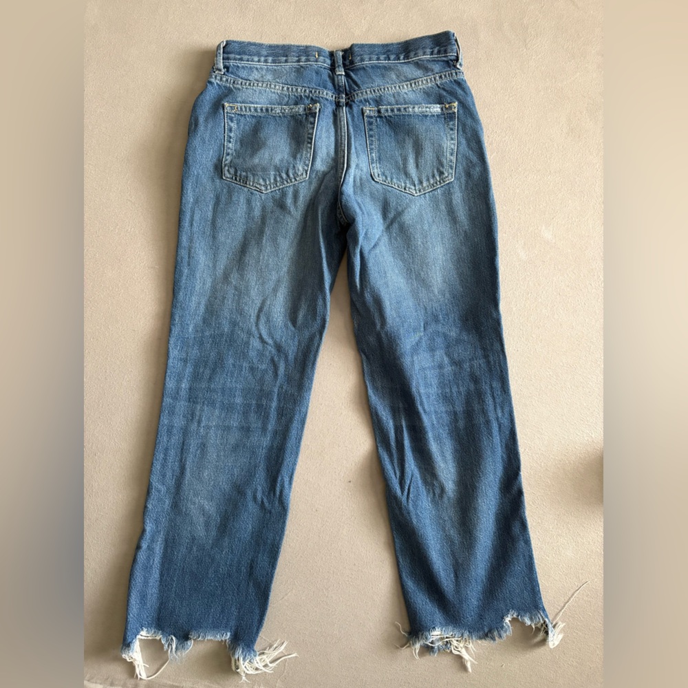 We the Free Women’s Straight Leg Distressed Cotton Crop Fray Size 25 - Picture 8 of 8